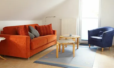 Wohnbereich mit Schlafsofa