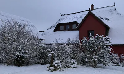 Winterimpressionen am Fischlandstübchen