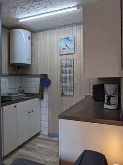 Küchenspühle mit zwei Cerankochfeldern (inkl. Kindersicherung)