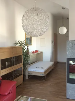 Wandbett mit Lattenrost für die 3. Person, 90cm x 200cm