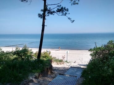 Strand vor dem Zempiner Campingplatz