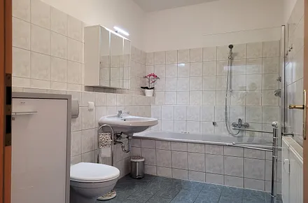 Bad mit Wanne/WC, Föhn