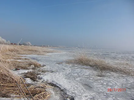 Achterwasser im Winter