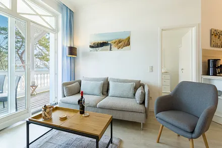 Ostseeblick und Zugang zum großen Balkon