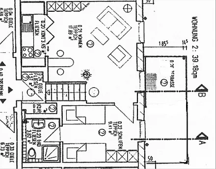 Grundriss der Wohnung