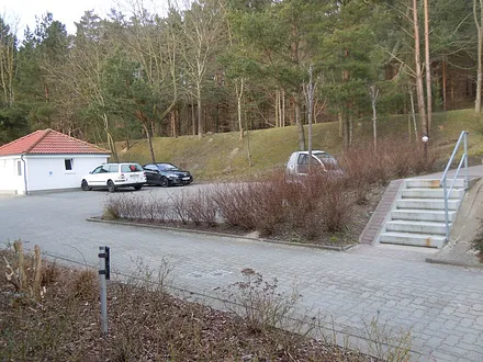 Blick auf den Parkplatz