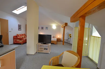 Blick aus dem Küchenbereich