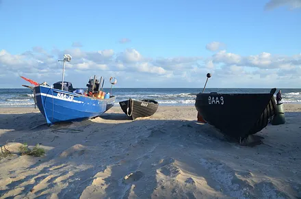 Der schöne Strand von Baabe nur 500m von unseren Wohnungen !!!