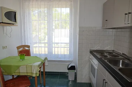 Küche Wohnung Nr 4 mit Backofen und gr. Kühlschrank