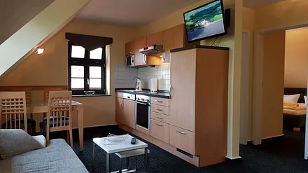 Wohn-und Essbereich in unseren Dreiraumwohnungen