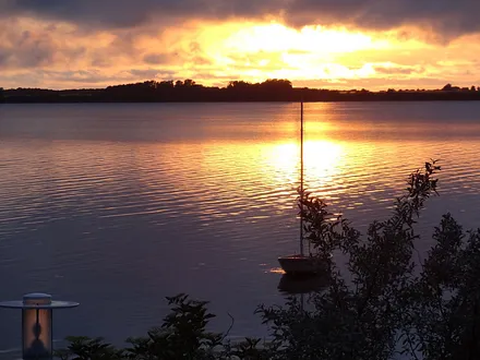 Sonnenuntergang über den Wieker Bodden