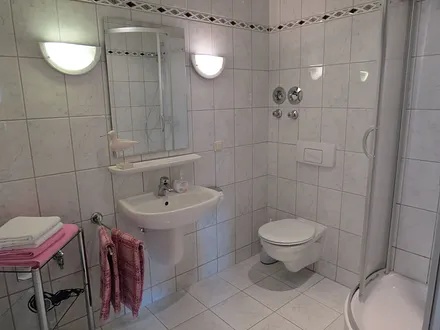 großzügiges Bad mit Dusche