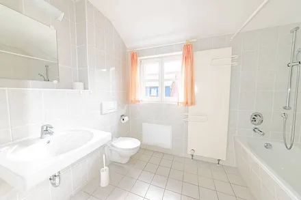 Das Bad mit Tageslicht.