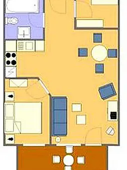 Grundriss der Wohnung