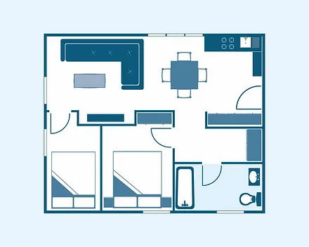 Der Grundriss der B49 Küstenschwalbe