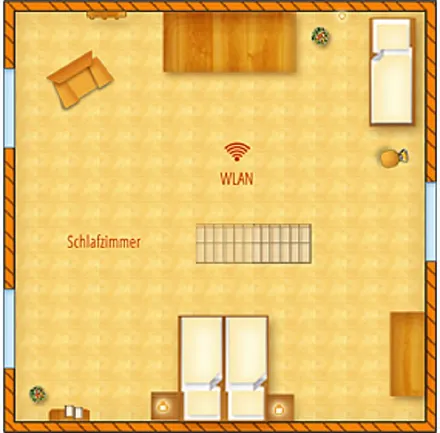 Grundriss Dachgeschoss (Schlafbereich)