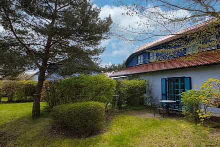 Der Blick auf die Terrasse unseres Stusios Dünenschwalbe