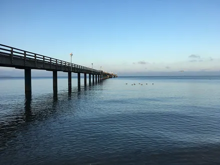 Die Seebrücke in Binz.