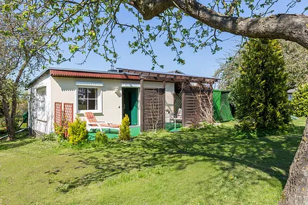 Das Muschelhäuschen von außen.