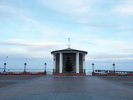 Der Kurplatz im Coronawinter 2020.