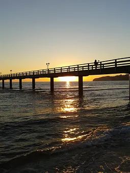 Binzer Seebrücke und ein traumhafter Sonnenaufgang 