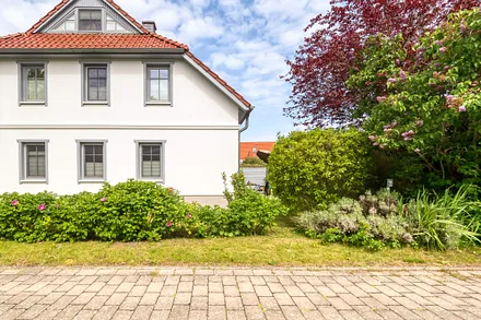 Blick von der Birkmaase auf den Garten