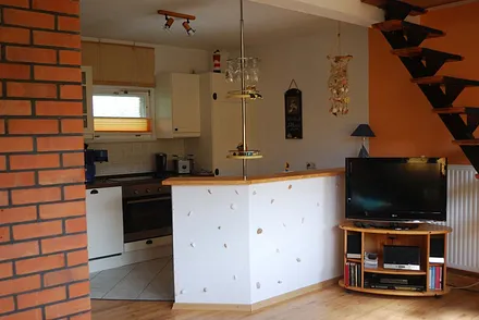 Blick aus dem Wohnbereich