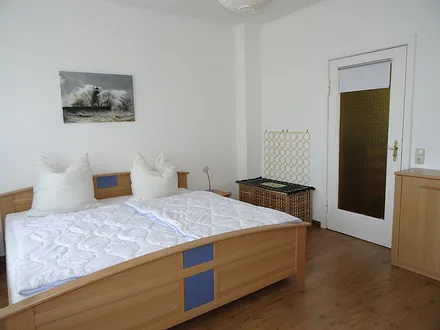 Schlafraum 1 mit King Size Doppelbett