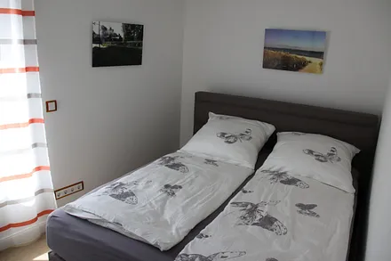 Schlafzimmer mit superbequemem Boxspringdoppelbett