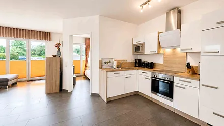 Küchenzeile im Wohnzimmer