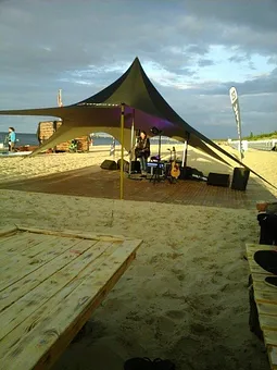 Livemusik am Strand