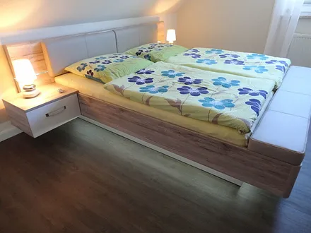 180cm Doppelbett mit Überlänge im Haus OF Fewo Melina