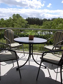 Balkon in der ersten Etage