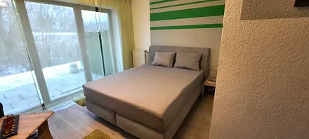 ausgezogene Schlafcouch