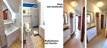 Badezimmer und Eingangsbereich