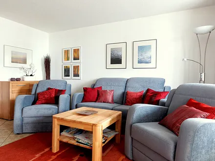 Wohnraum vom Balkon aus