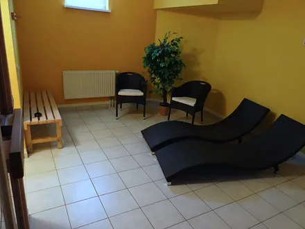 Ruhezone in der Sauna