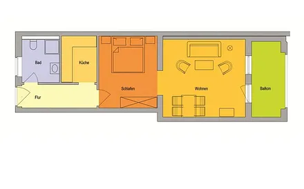  Großzügig geschnitten, offene Bauweise, Balkon