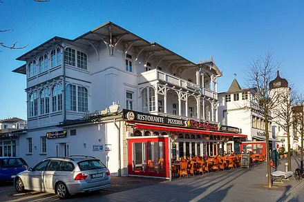 Im 2.OG an der Giebelseite sehen Sie die Loggia von Fewo Nr. 8.