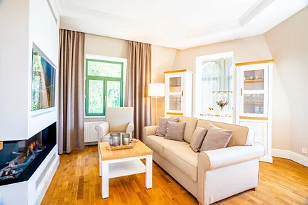 Wohnbereich mit Gaskamin