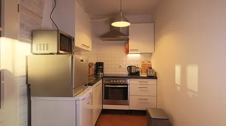 die Küche mit allem, was man braucht