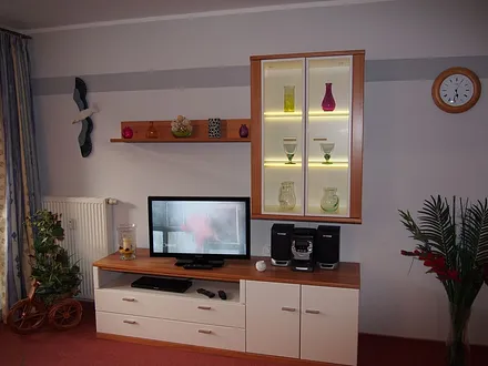 Wohnbereich mit moderner Wohnwand