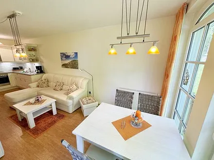 kombinierter Wohn-/Koch- und Essbereich