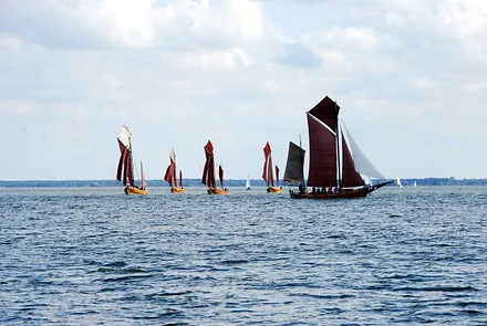 Fischerboot-Regatta auf dem Saaler Bodden