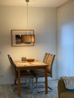 Heller Essbereich für 4 Personen