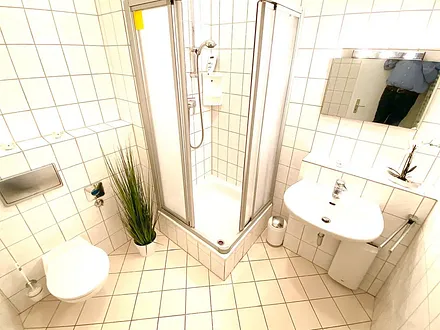 Das Bad unserer Ferienwohnung.