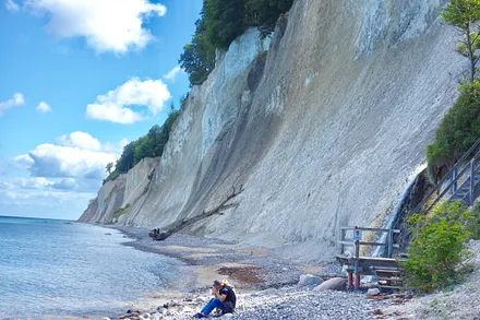 Unten an der Kreideküste von Rügen erhält man immer beeindruckende Impressionen.