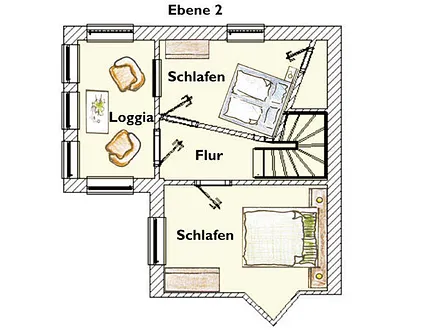 Grundriss Obergeschoß