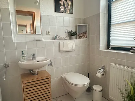 Das Gäste-WC im Erdgeschoss