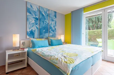 Boxspringbett - Ferienhaus Lütten Kulli 